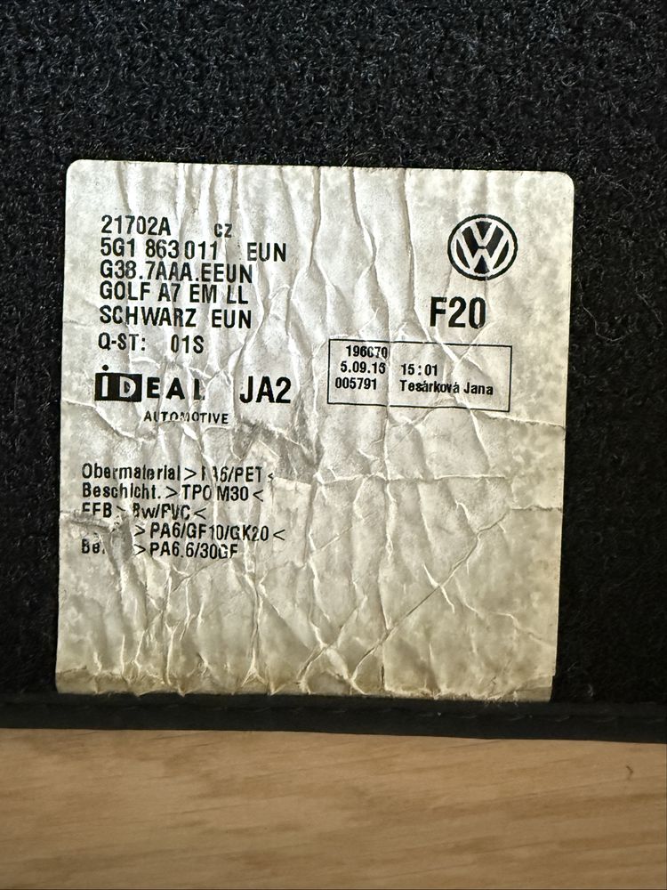 Covorașe originale Volkswagen Golf 7 GTD – OEM – Textil Premium