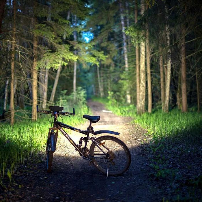 Ултра ярка 9 LED + 21 SMD светлина за велосипед, Фар, Клаксон, Батерия