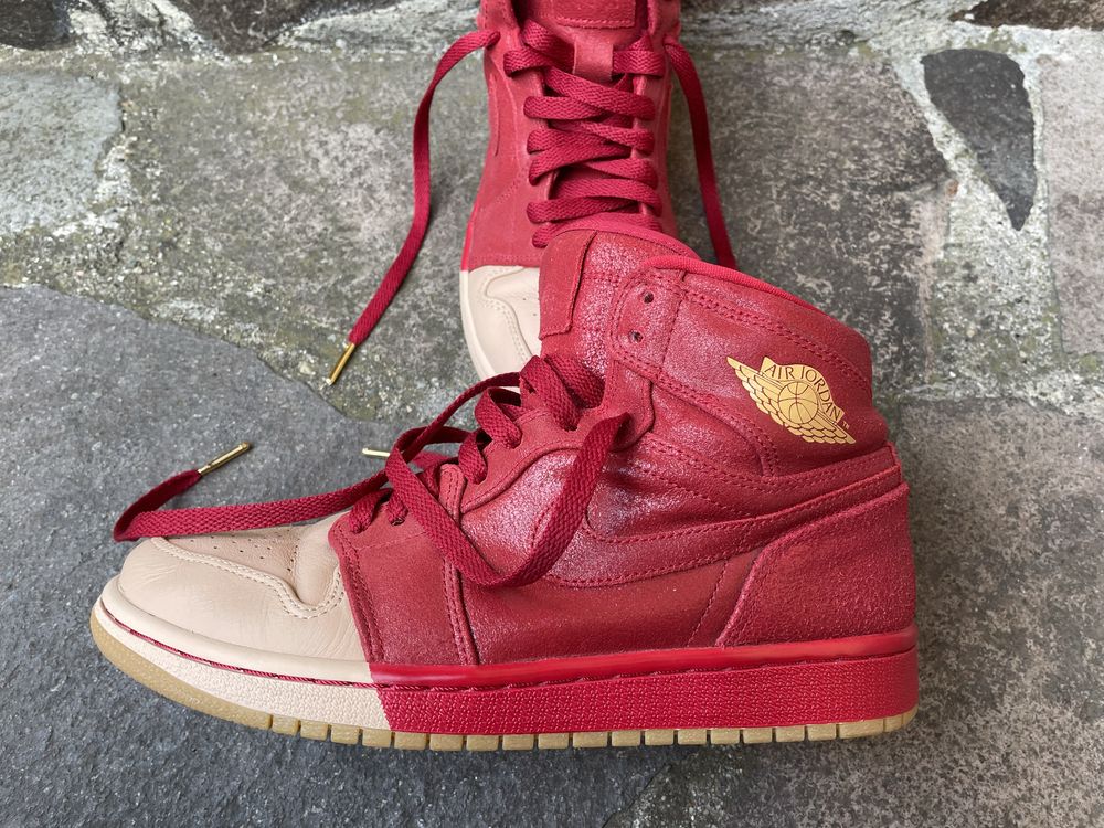 Nike Air Jordan 1 Retro High Dip Toes Red Size 40