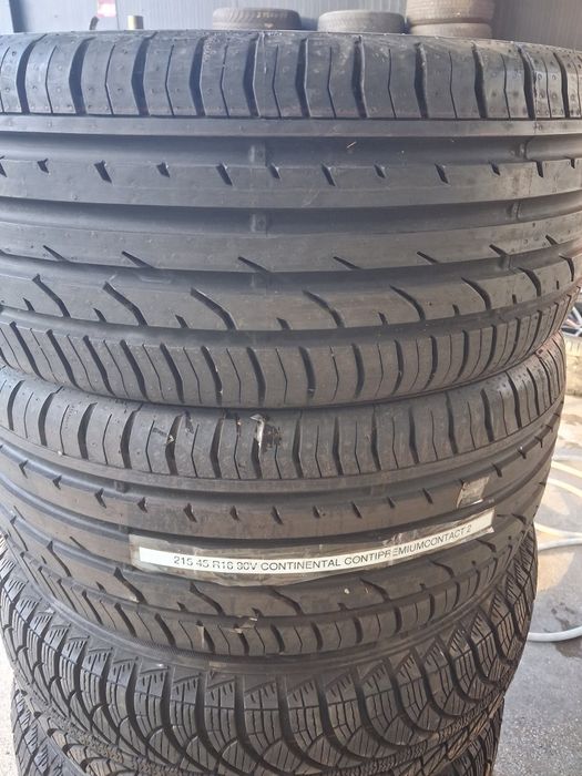 215 45 16 2броя континентал нови