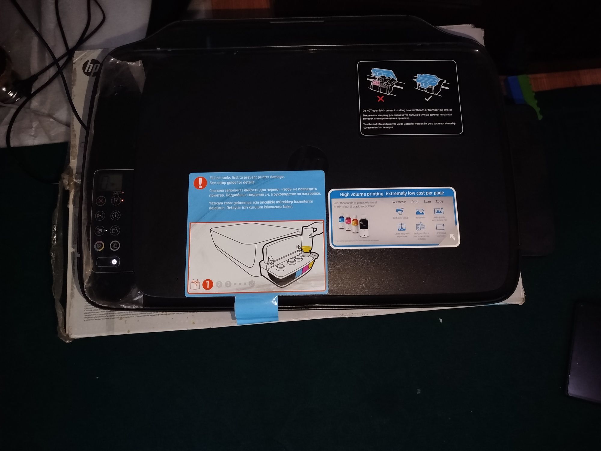 HP tank wireless printer 3/1 не работает