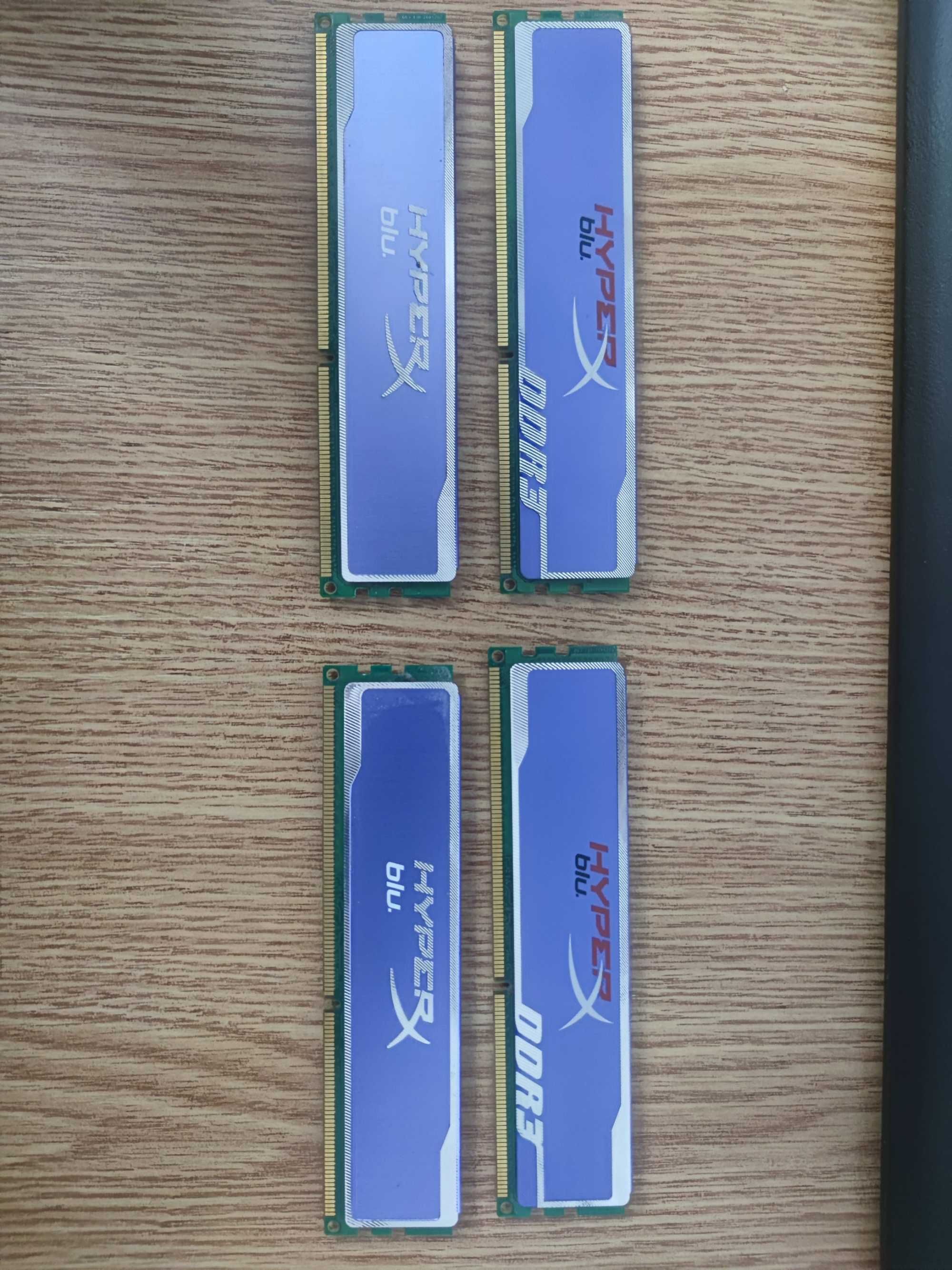 RAM Kit Kingston HyperX Blu 8GB DDR3 +  HyperX Red Fury 4GB DDR3