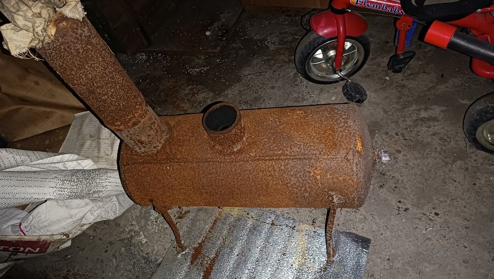 Буржуйка на отработке