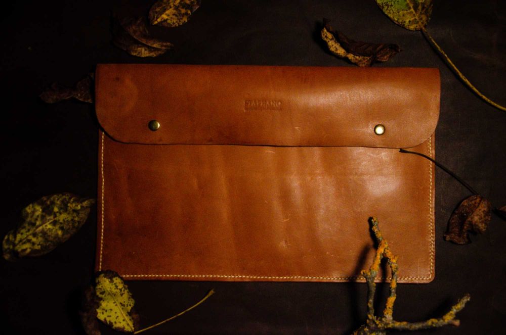 Husă handmade piele naturala laptop 14inch