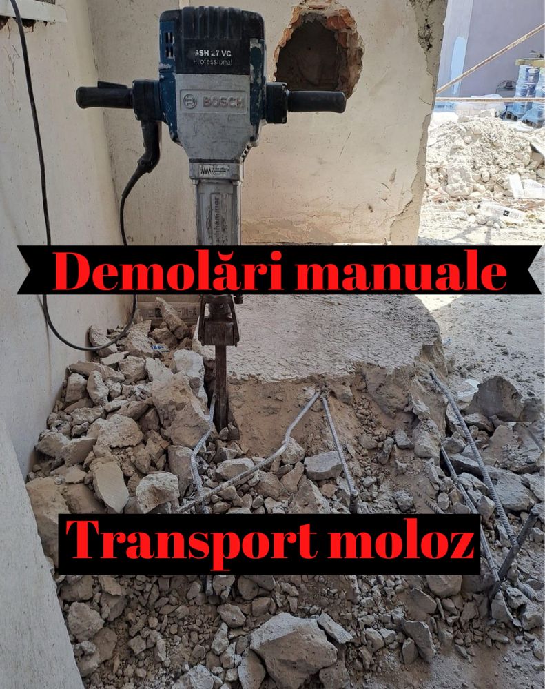 Demolari manuale Ridicare moloz Debarasari case/apartamente