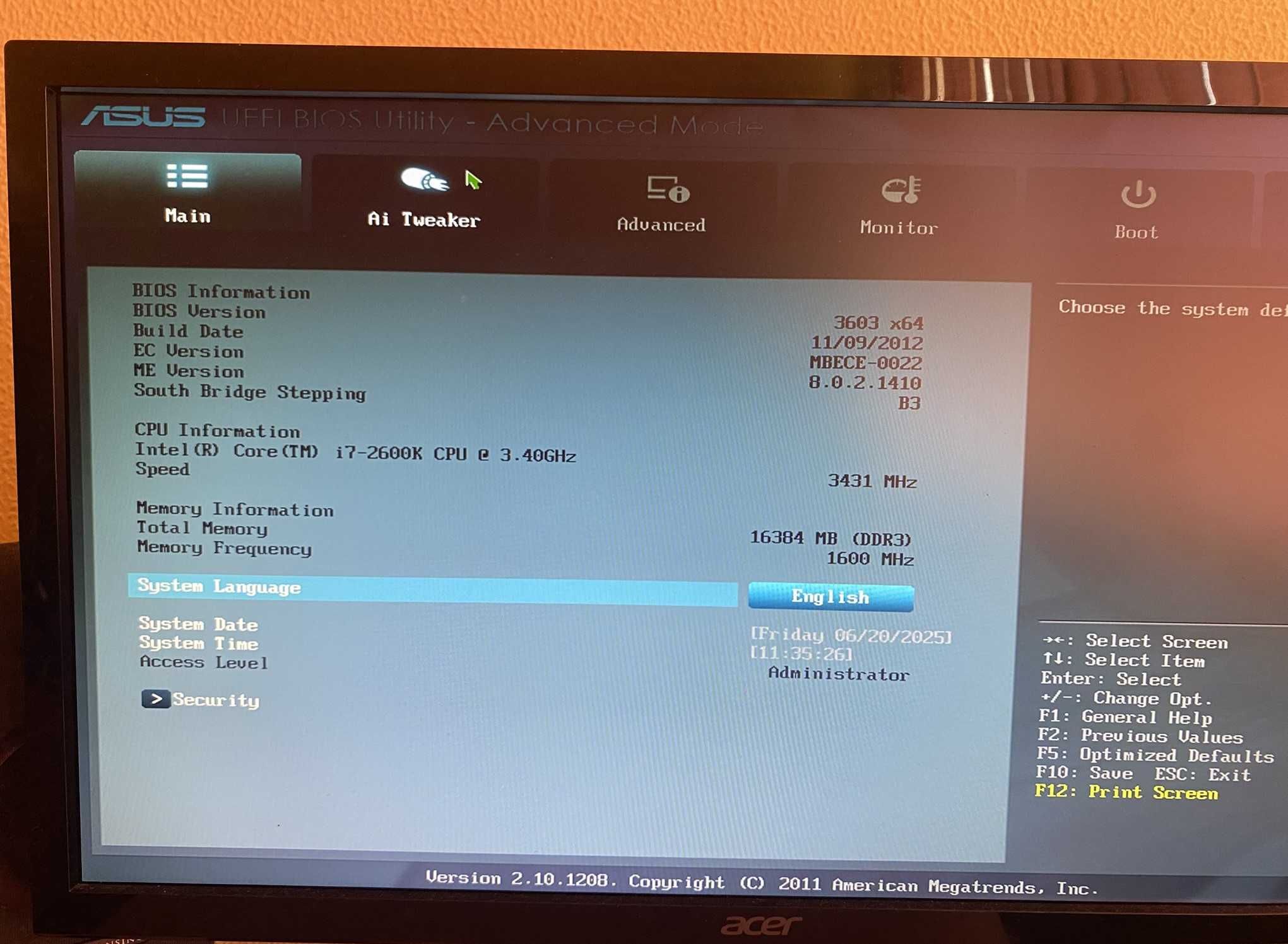 Kit Placa de baza Asus + Intel i7 2600k + 16GB RAM