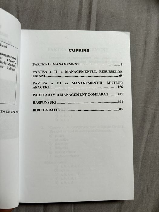 culegere teste grila Management