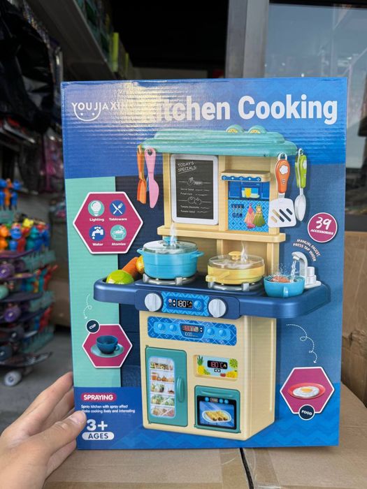 Детская кухня для игривых девочек Qiz bolajonlar uchun oshxona o’yin