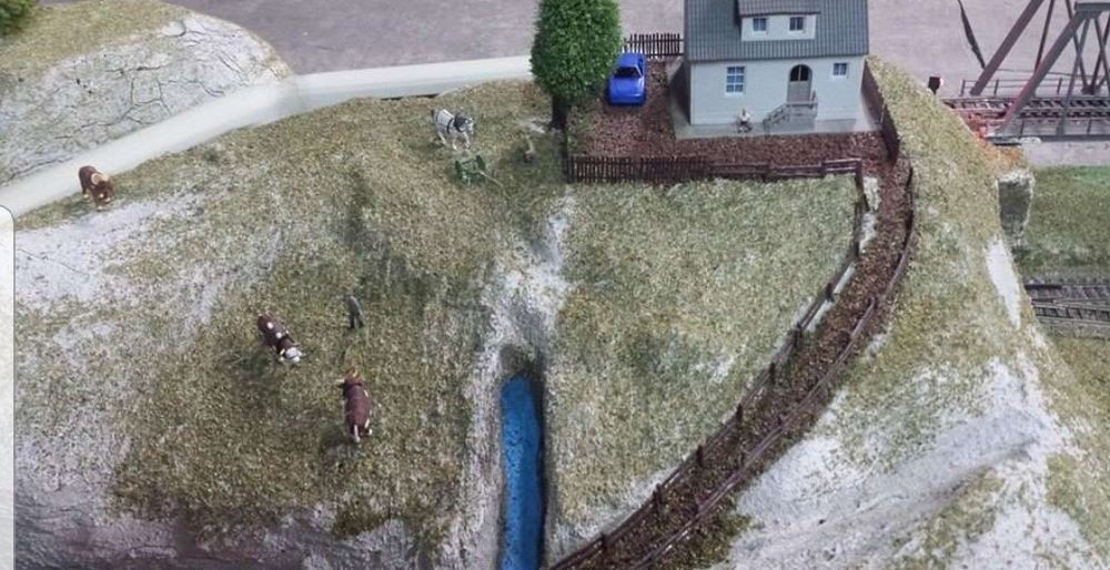 Macheta diorama tren