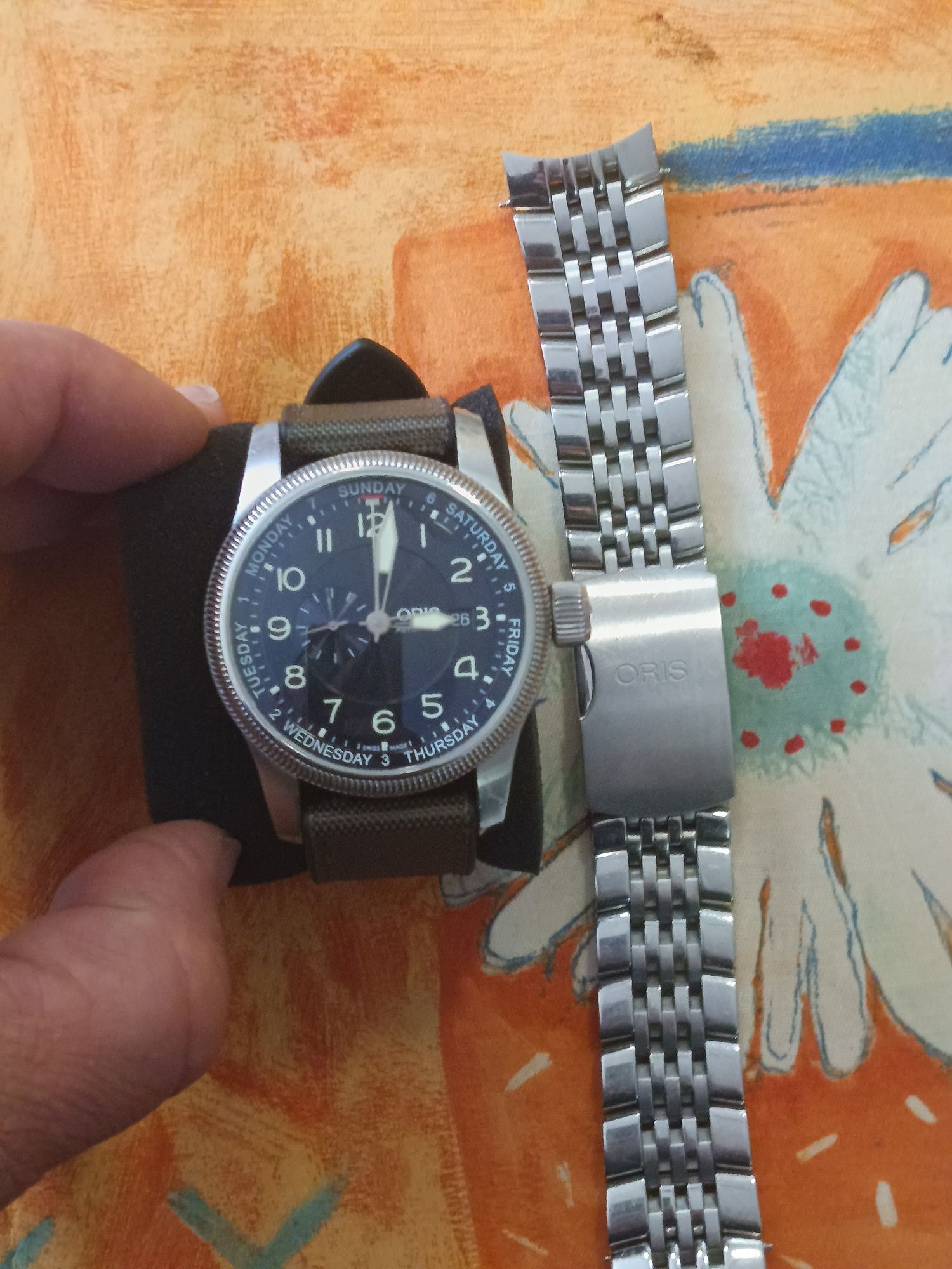Часовник Oris big crown day,date