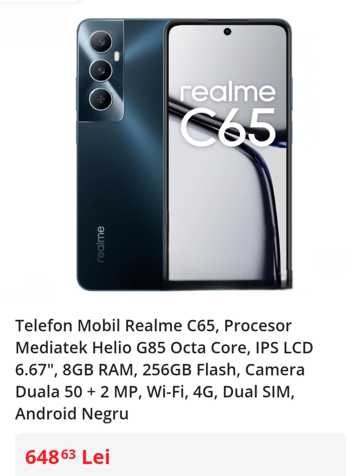 Vând realme C 65 , nou