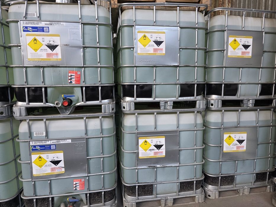 Перекись водорода (пергидроль) 60%, 37%, 35%, 33%, 30% оптом и в розн.