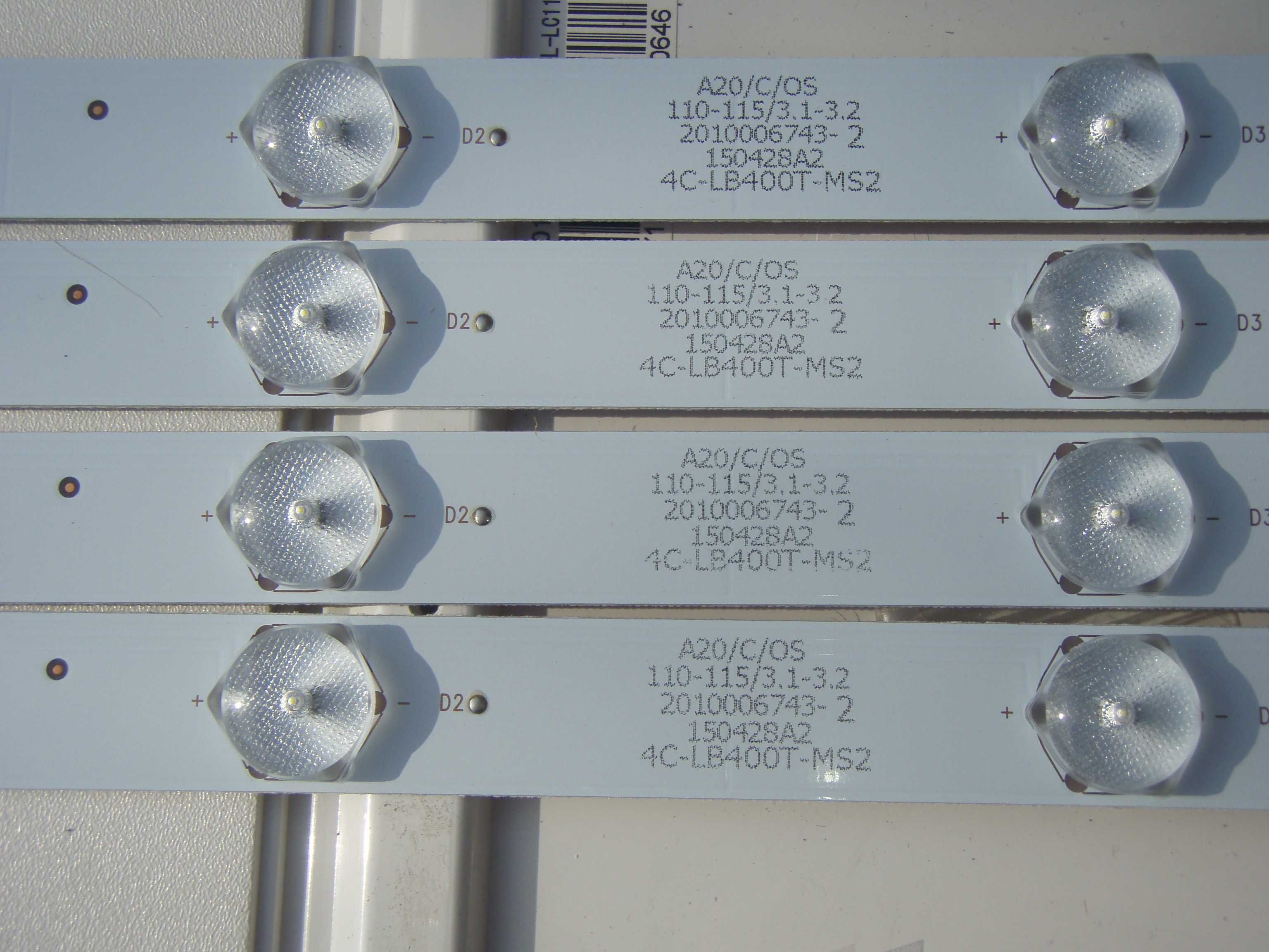 Set 4 barete LED backlight MS395D10-ZC14F-01