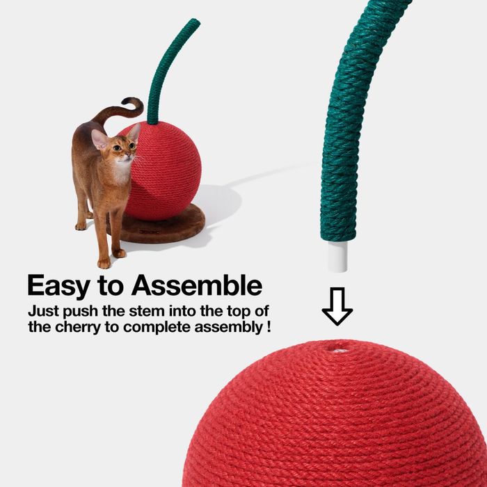 Драскалка за котки Vetreska във формата на череша