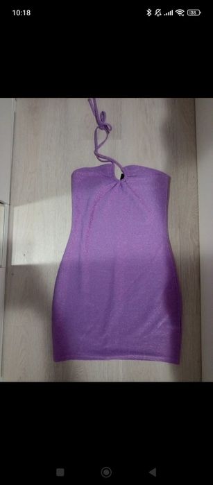 Rochie hnm divided roz cu sclipici 3+1 gratis la produsele de pe cont