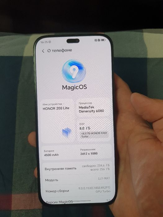 Huawei Honor 200 Lite 5G 16/256 Igravoy Original Xolati Yaxshi 5G Zor