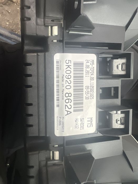 Километраж Vw Golf 6 Фолксваген Голф 2010 1,6tdi 5k0920862 a