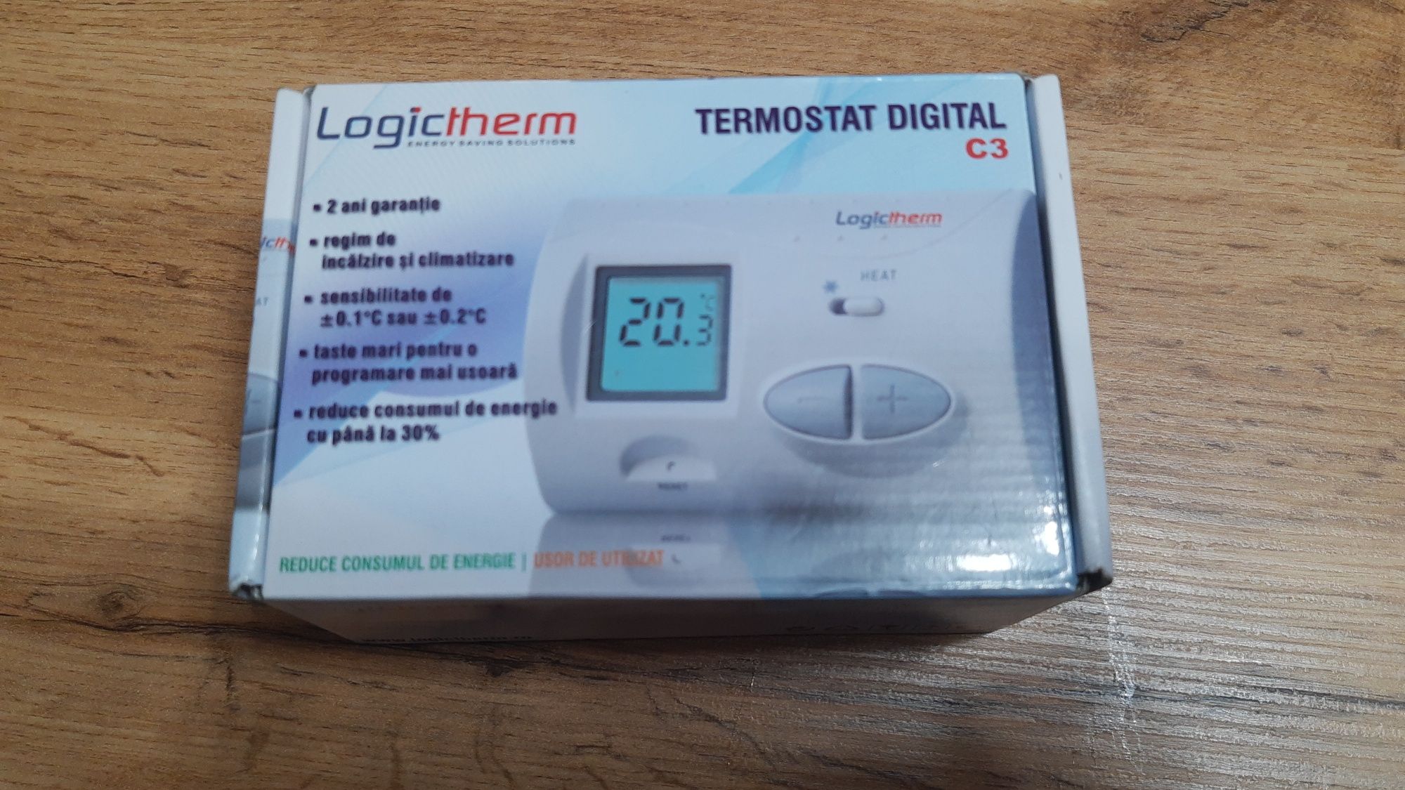 Termostat de ambient cu fir Logictherm C3, digital
