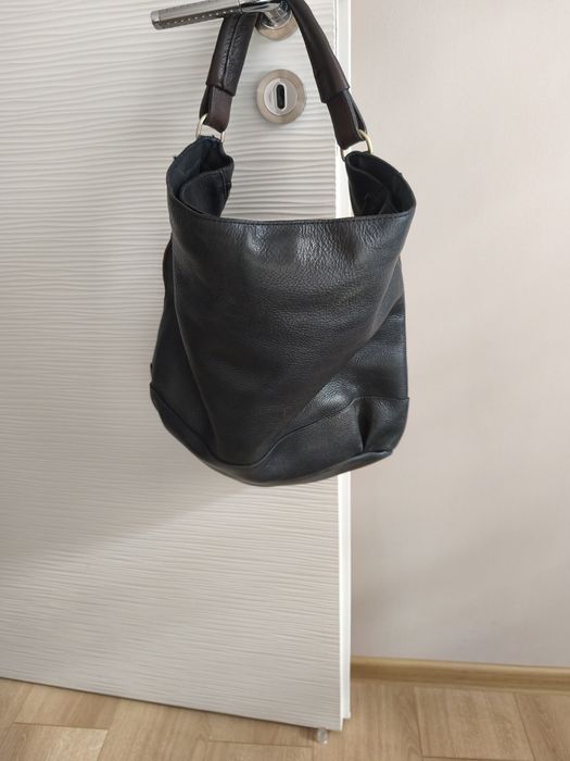 Geanta de piele Massimo dutti