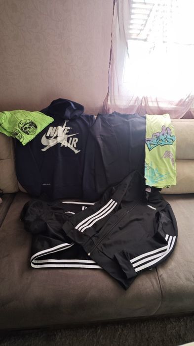 Екип Adidas+ Худи, блуза топла Nike+2бр.тенискии
