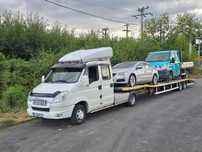 Iveco Daily MiniTir Mini Cap Tractor N1 3.5T cu 12T in ansamblu BE Trekker Platforma Auto Semiremorca Veldhuizen