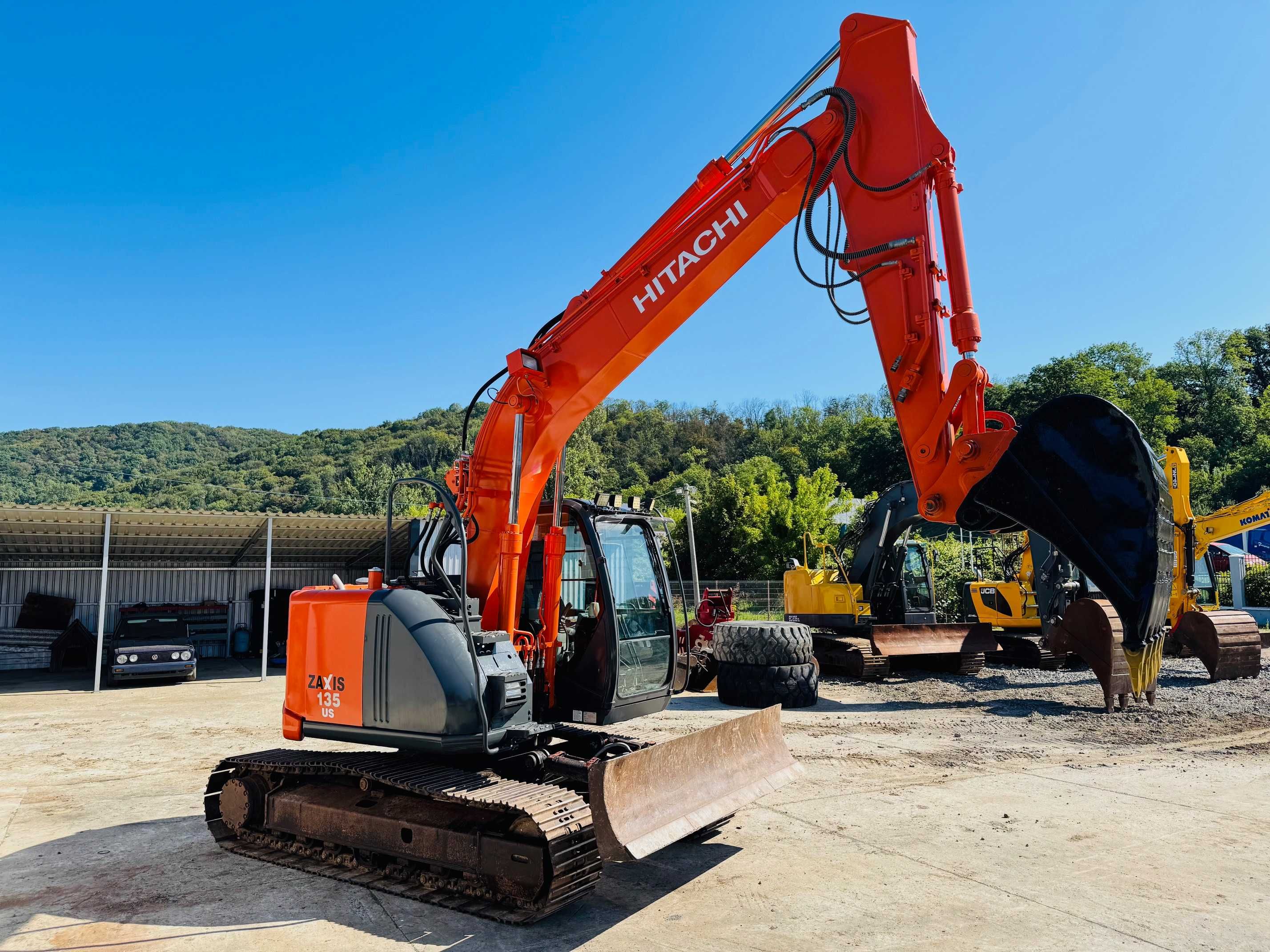 Excavator senile cu lama Hitachi ZX 135, an 2010, 15 tone, 3 cupe, TOP