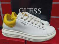 Оригинални кецове Guess 44 нови бели естествена кожа