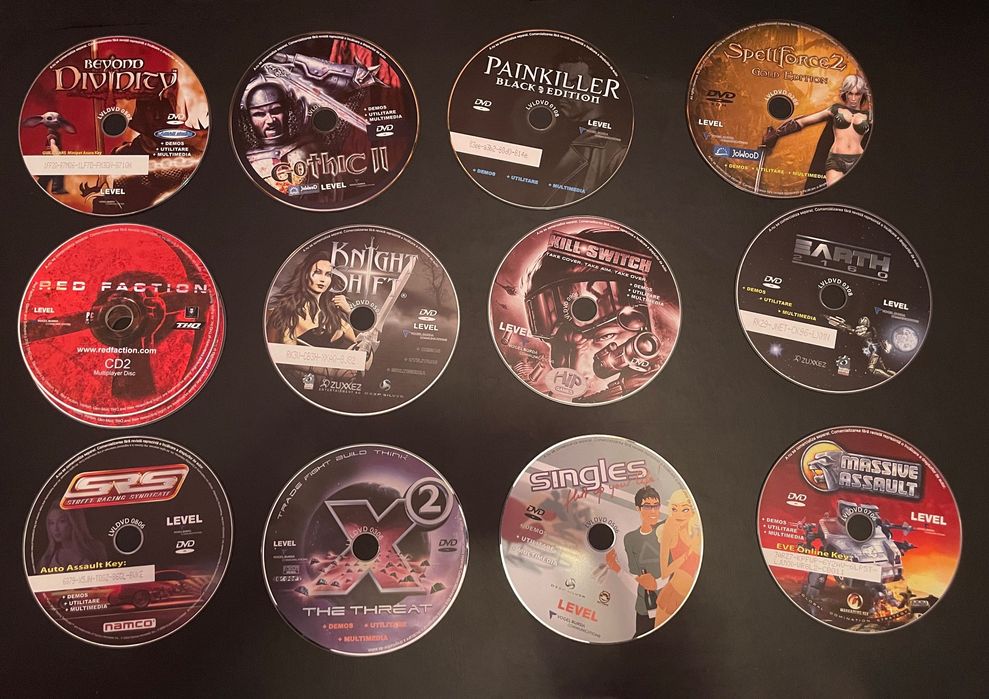 58 de jocuri video pe CD