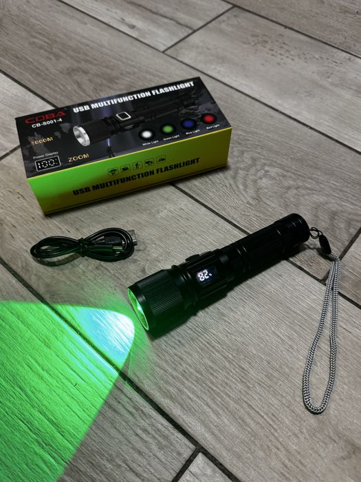 Lanterna cu led colorat, acumulator 8800mAh/ afișaj electronic