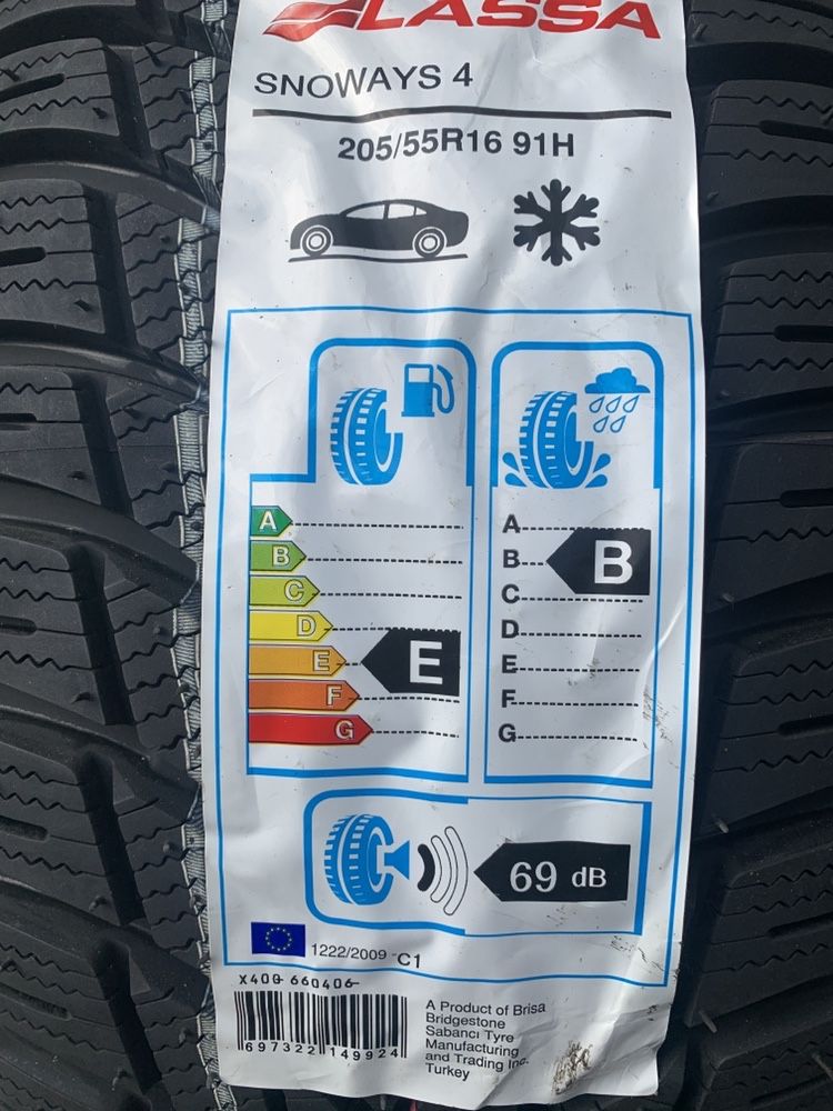 Нови зимни гуми LASSA Snoways 4 205/55R16 91 H TL DOT 23