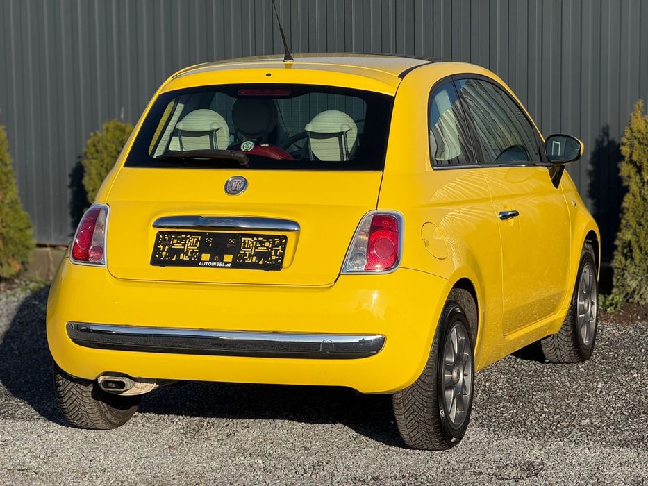 Fiat 500 1.3 diesel Panoramic/Interior rosu/navigatie