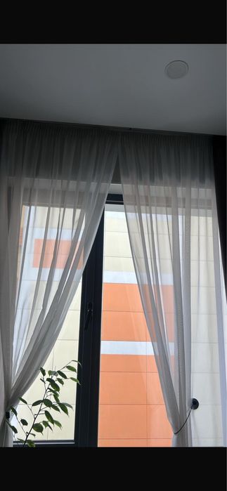 Тюль капрон Турция  готовая с лентой