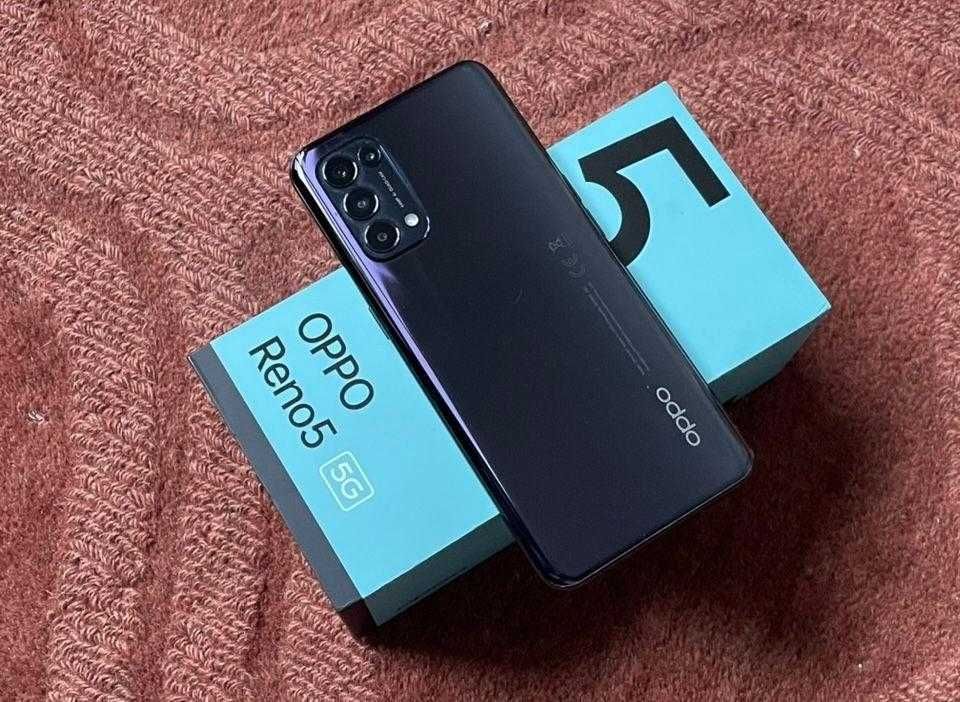 Oppo Reno 5; 5G; Black; 128 GB; Impecabil