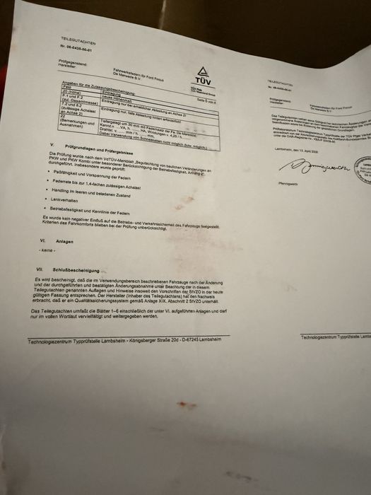 Arcuri sport mts technik Ford focus mk2 Break