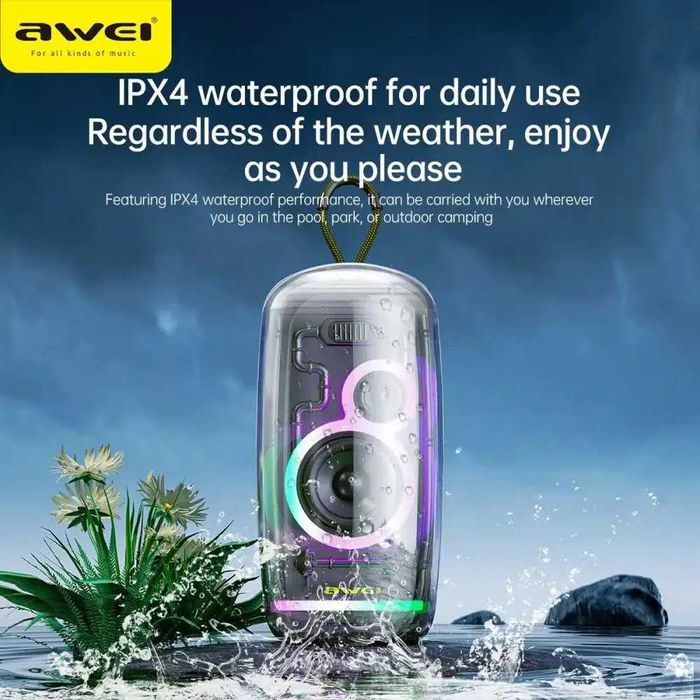 Awei KA32 20W — Портативная колонка с подсветкой 20W. Есть доставка