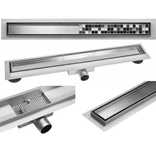 Rigola Dus inox 2in1 faiantabila - 40/ 50/ 60/ 70/ 80/ 90/ 100/ 120cm