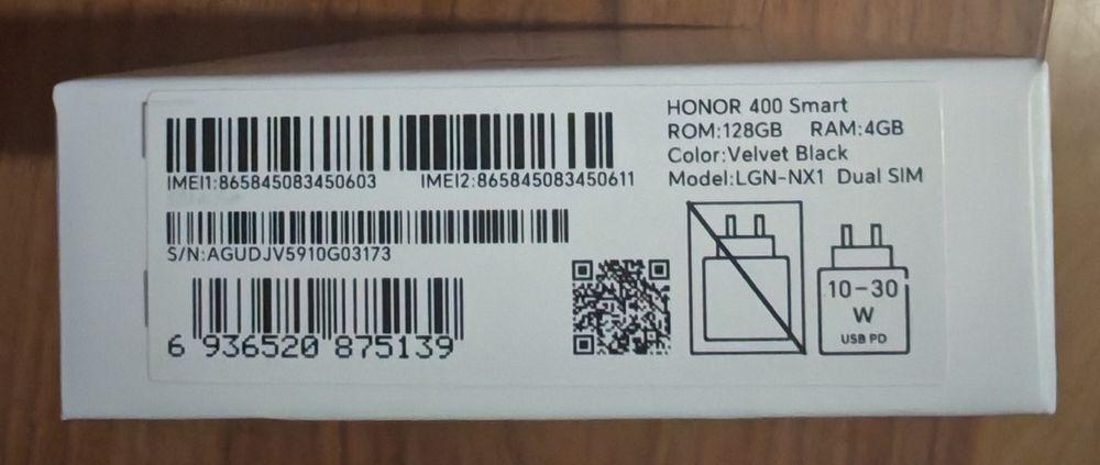 Honor 400 smart , 5G,nou nout,la cutie,detin factura,dualsim,128/4gb