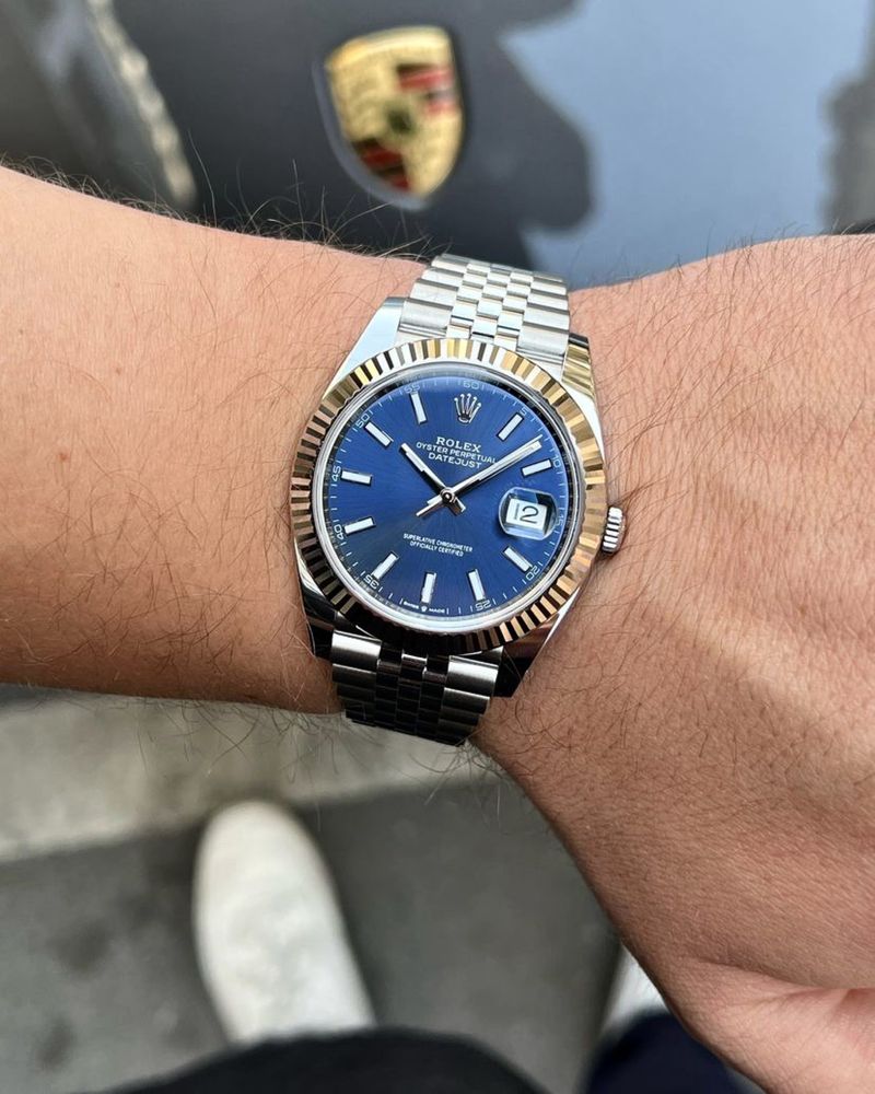Ceas Rolex Date-Just blue dial 41 mm