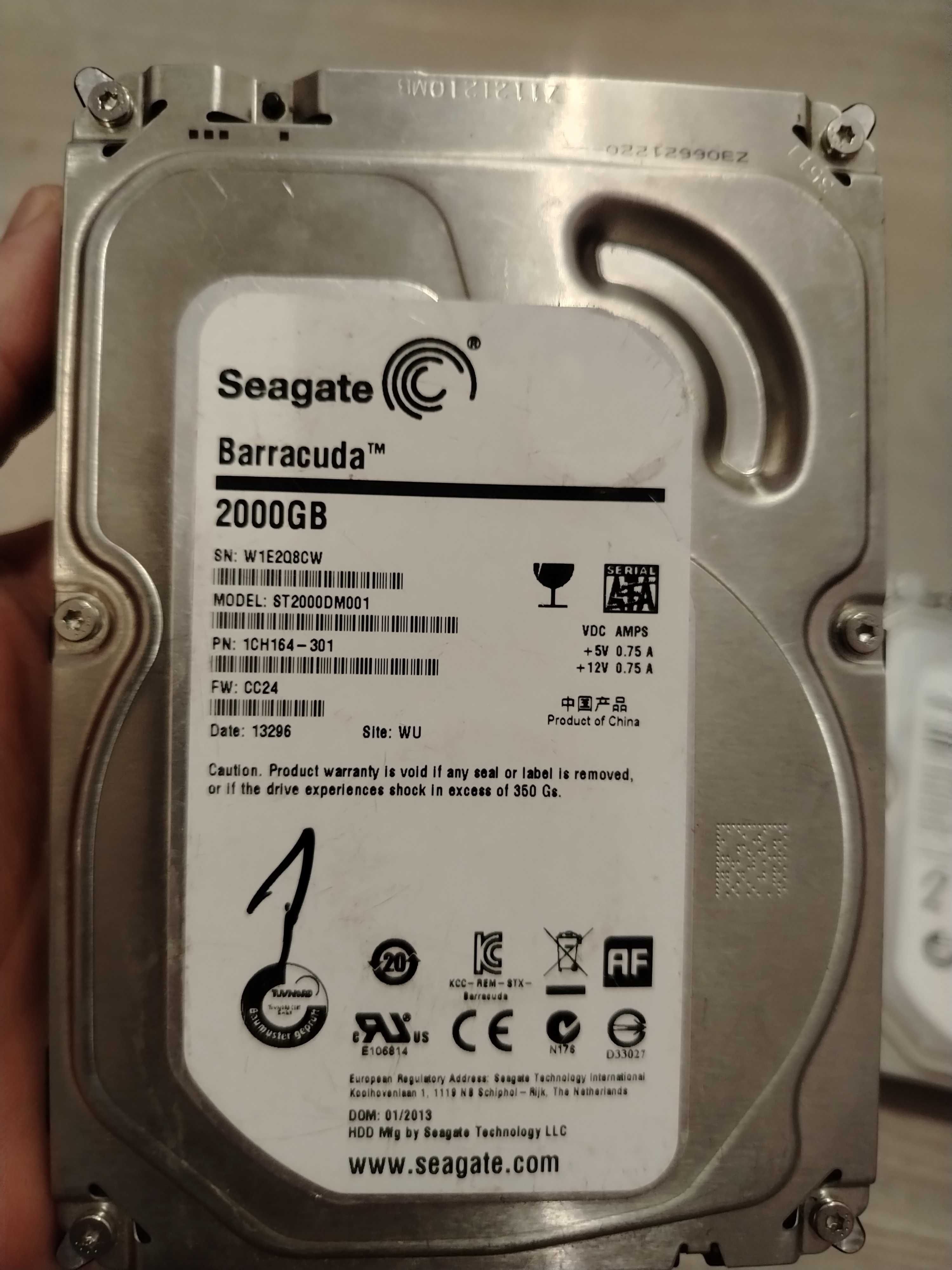 Хард диск 2ТБ два броя Seagate