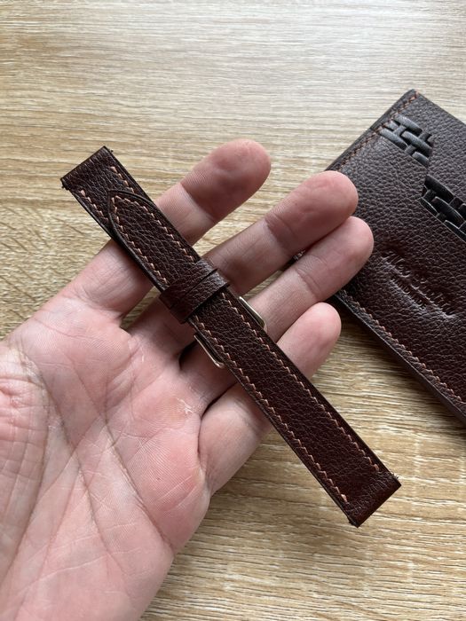 Curea de ceas din piele de lux Togo 18 mm