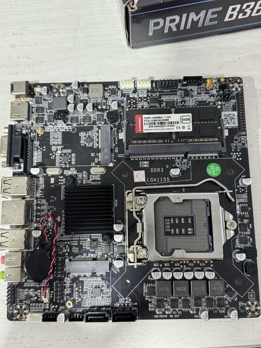 Asus PRIME B360M-D platasi holati ideal koropka 4 GB rami ham bor……..