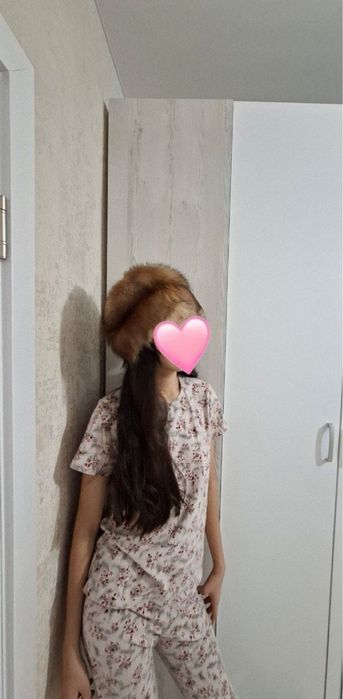 Шапка из чернобурки, отличное состояние