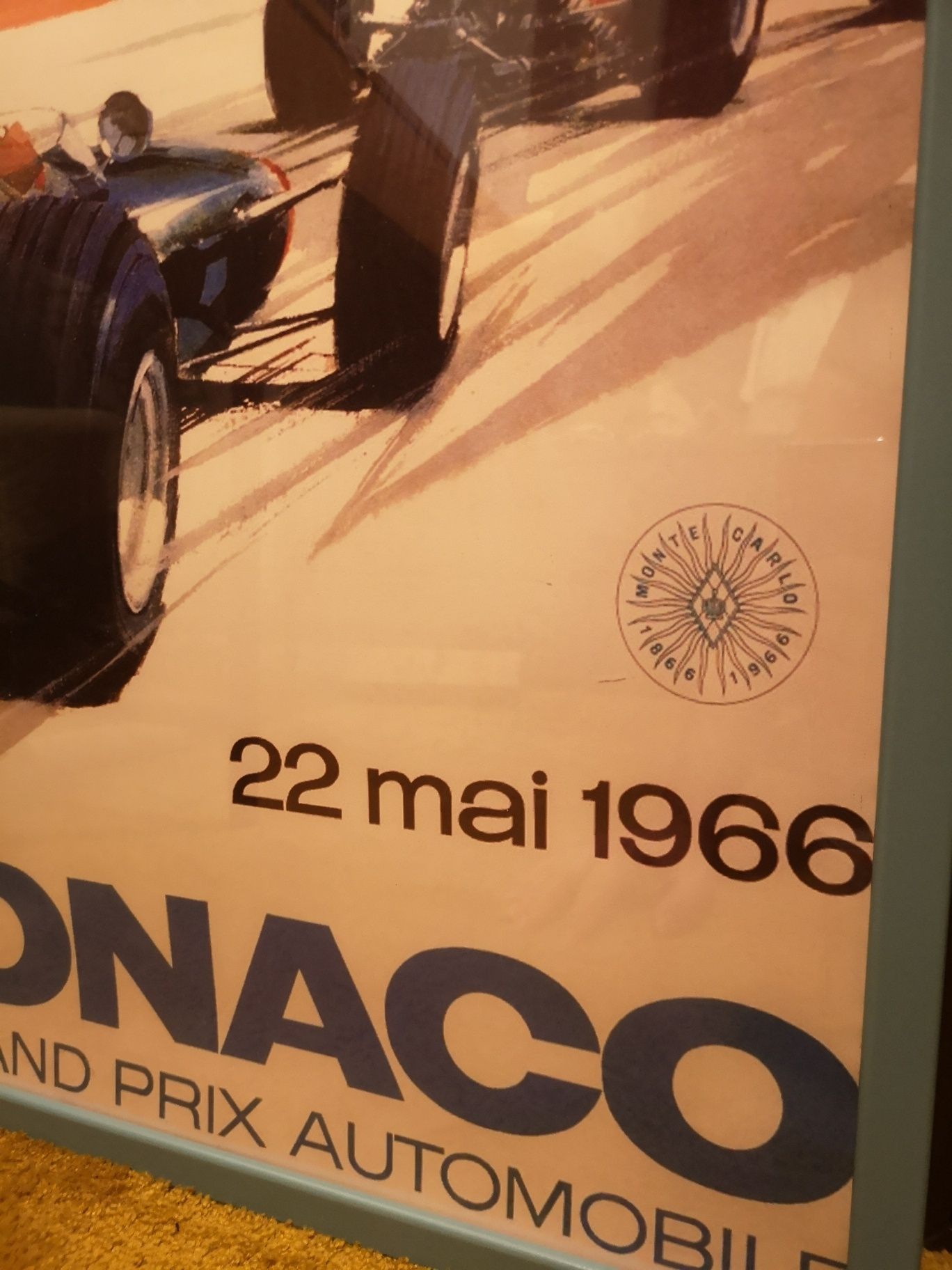 Ретро Постер Formula 1, Monaco, Monte Carlo 50см/70см+рамка IKEA