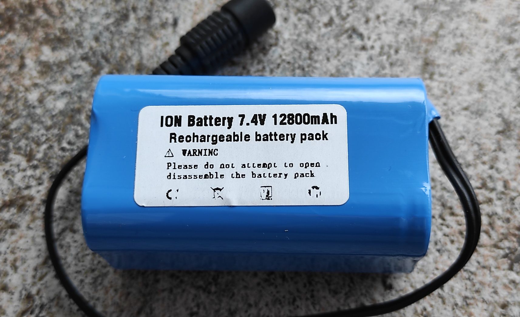 Батерия за лодка за захранка 12000 mAh 7.4 Flytec 12800 Зарядно