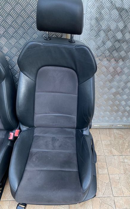 Scaune piele + alcantara Audi A3 8P A4 A5 B8 fata interior