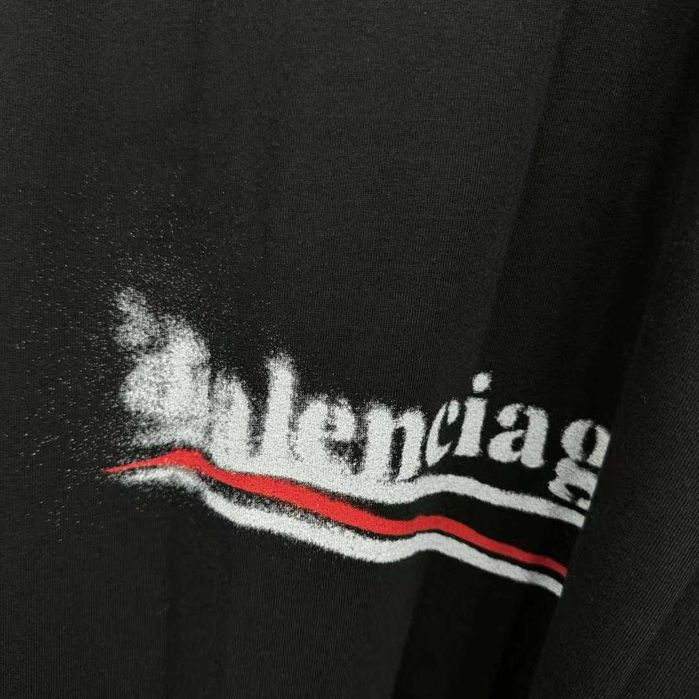 Мъжка Тениска Balenciaga oversized Бяла и Черна