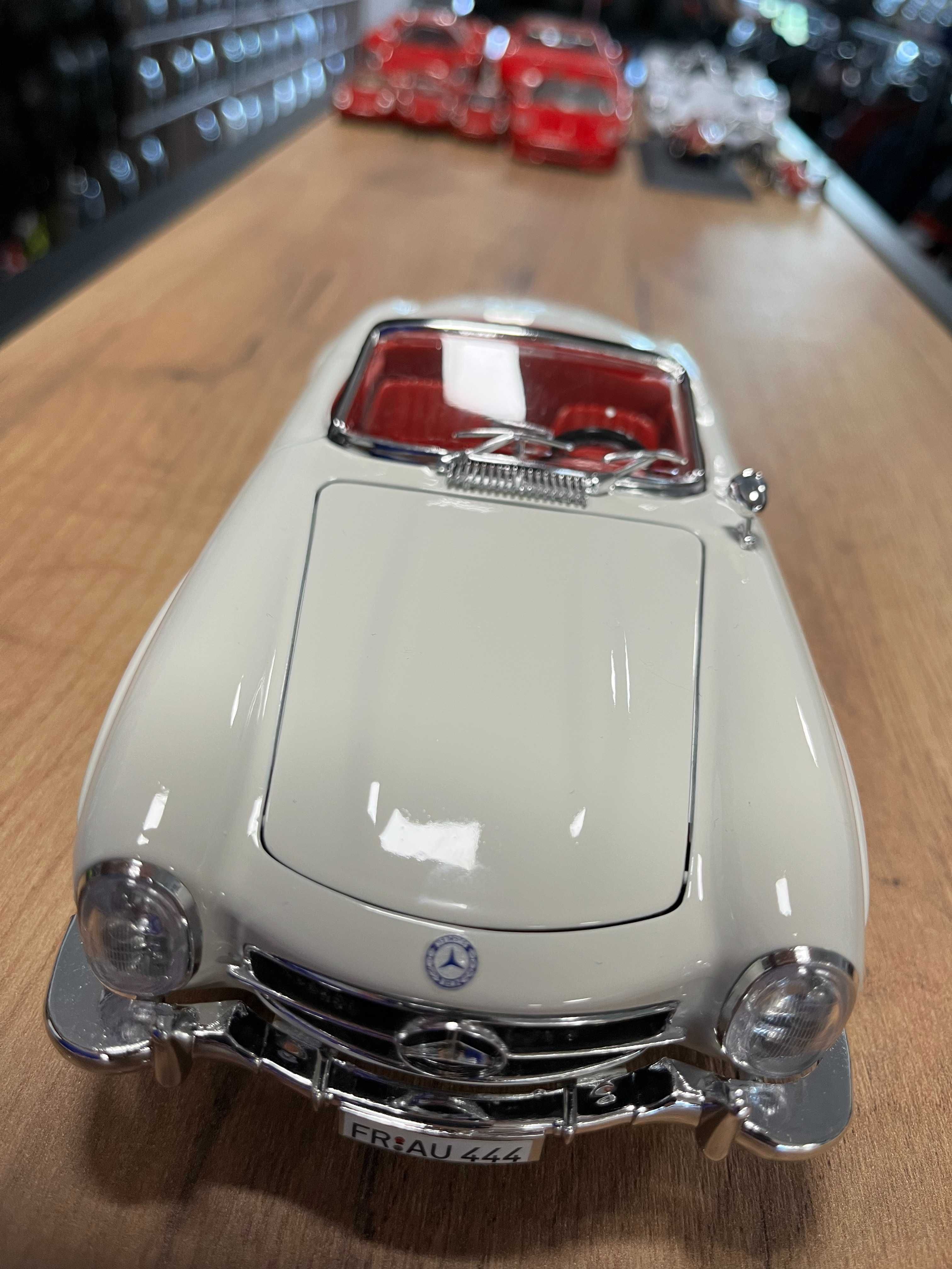 Рядък модел метална колекционерска количка MERCEDES 300 SL 1957г 1:18