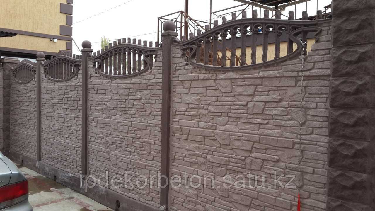 Еврозабор с установкой, ворота, шлакоблок, ограда, забор, коршау