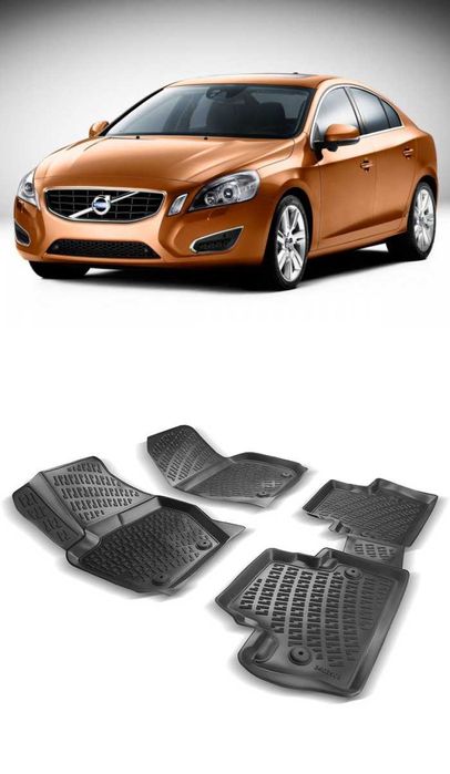 Гумени стелки RizLine съвместими с Volvo S60 10-18