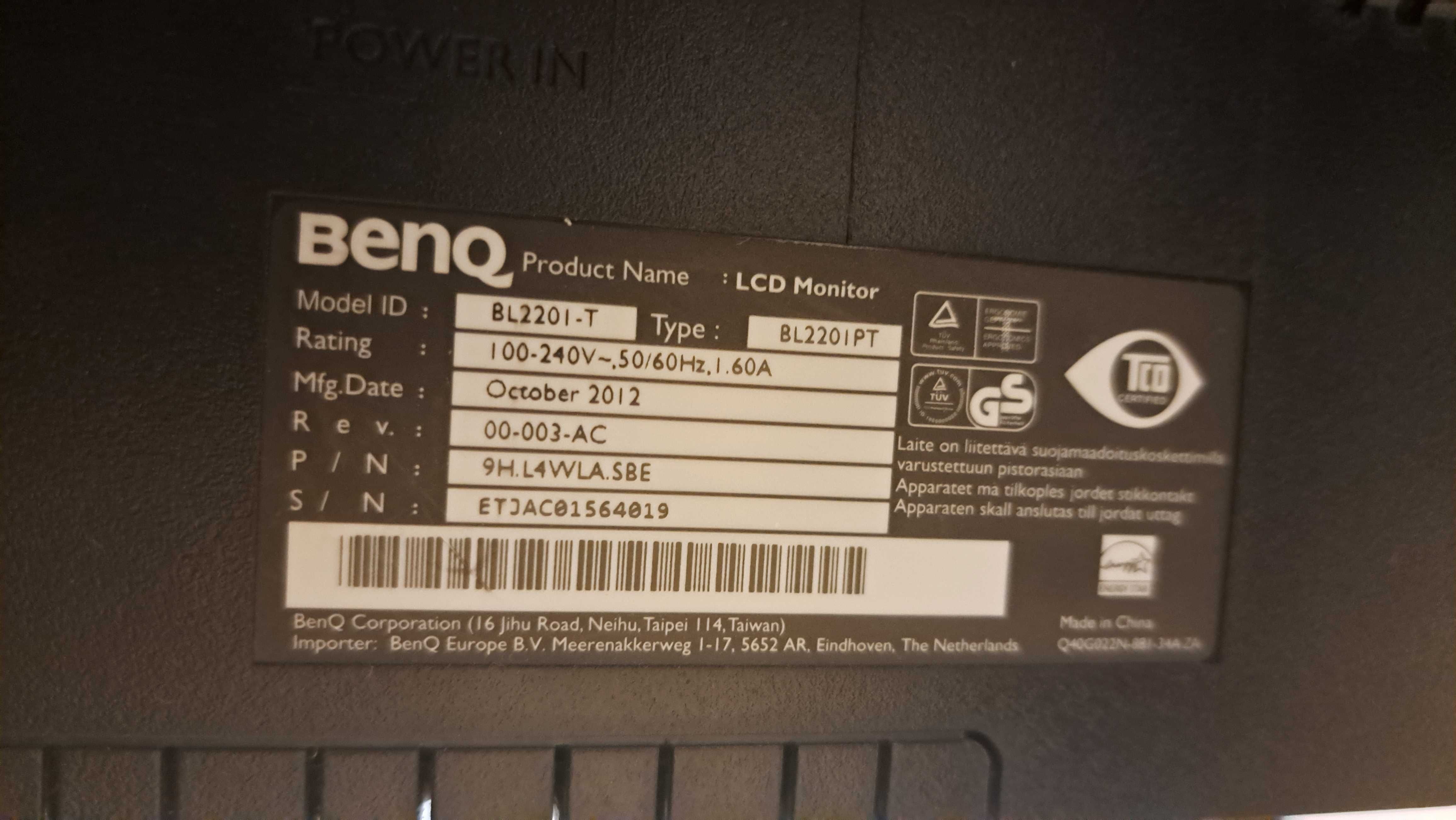 Monitor Benq 22 inch